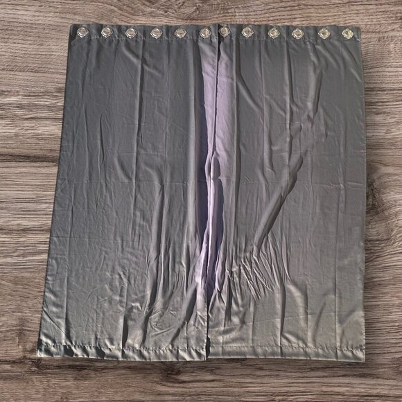 Gray Silver Curtain Panels With Grommets Room Darkening 100% Polyester 6 Panels - Picture 1 of 11